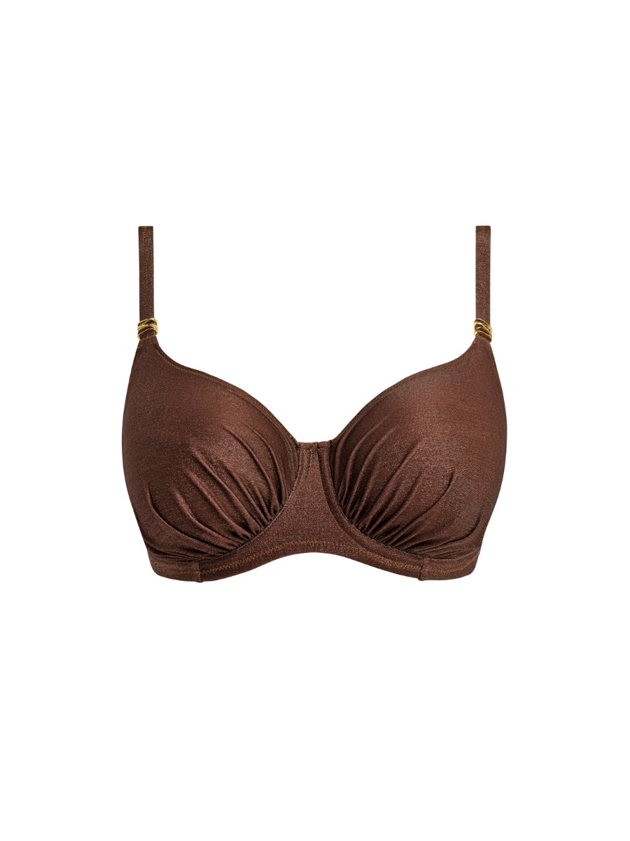 Sabana Full Cup Bikini Top - Chestnut Sparkle