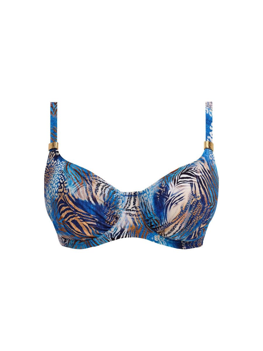 Seraya Sands Full Cup Bikini Top - Denim