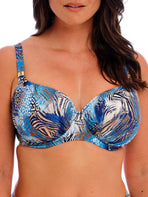 Seraya Sands Full Cup Bikini Top - Denim