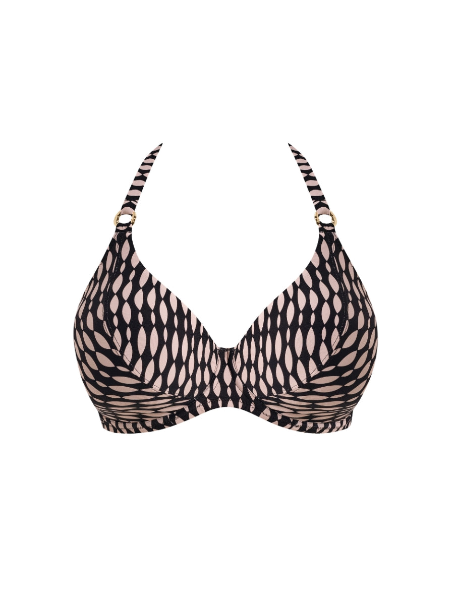 Shell Bay Halter Bikini Top - Desert Blush