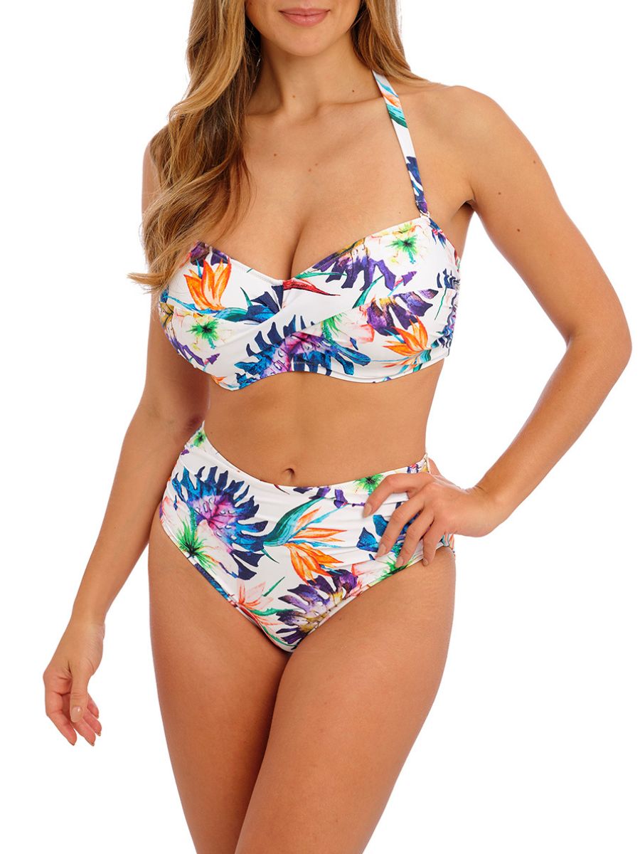 fantasie paradiso twist bandeau bikini top multi