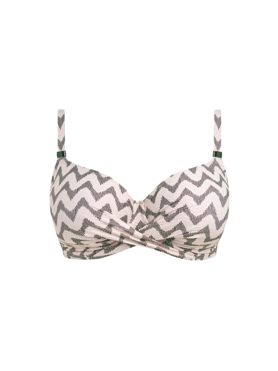 Vanuatu Full Cup Bikini Top - Creme Noire