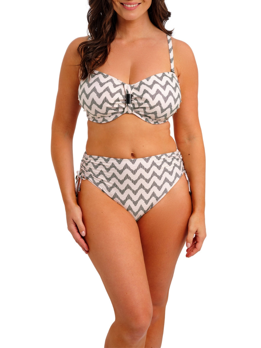 Vanuatu Bandeau Bikini Top - Creme Noire