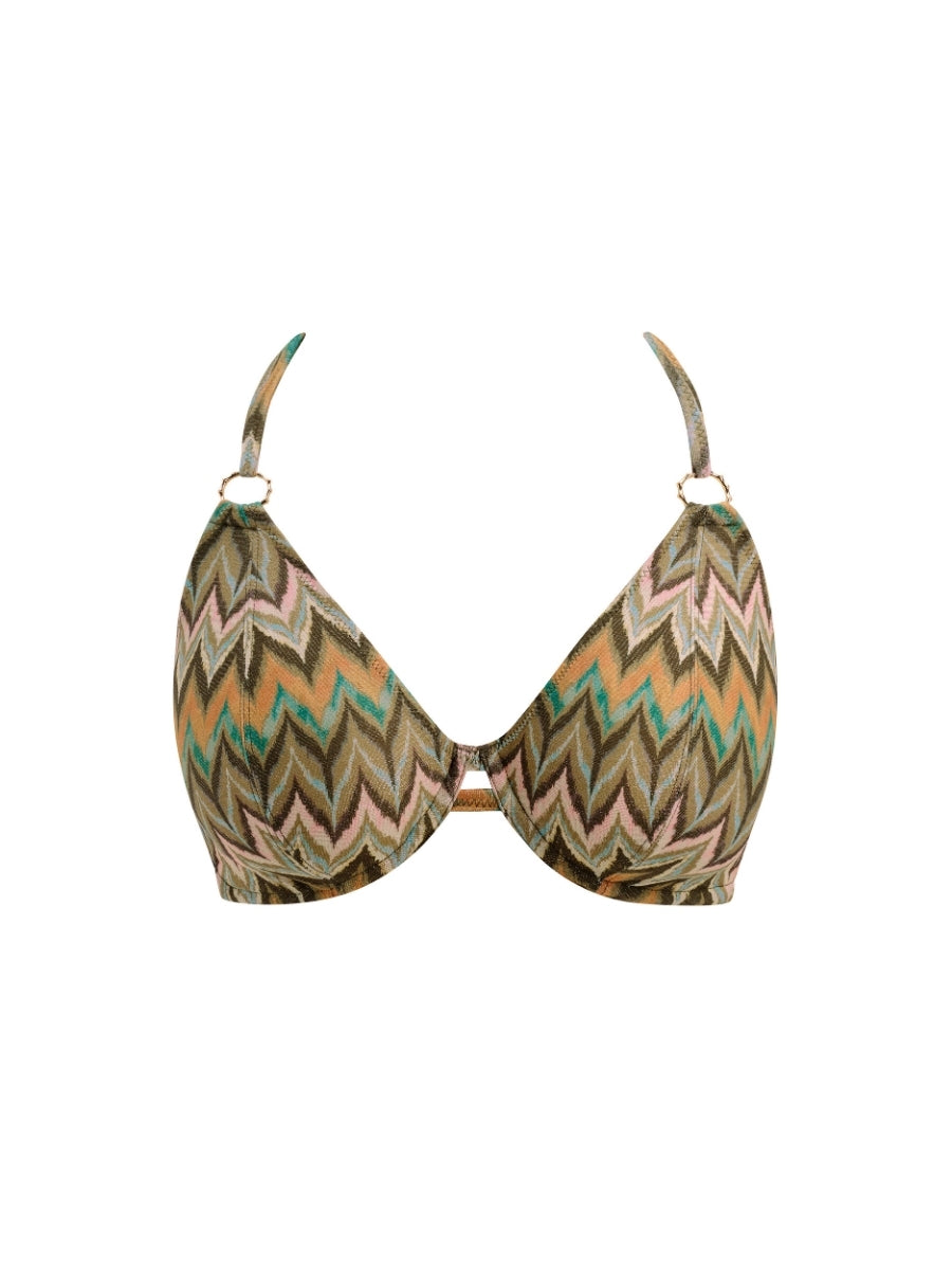 Arizona Wave Halterneck Bikini Top - Vista