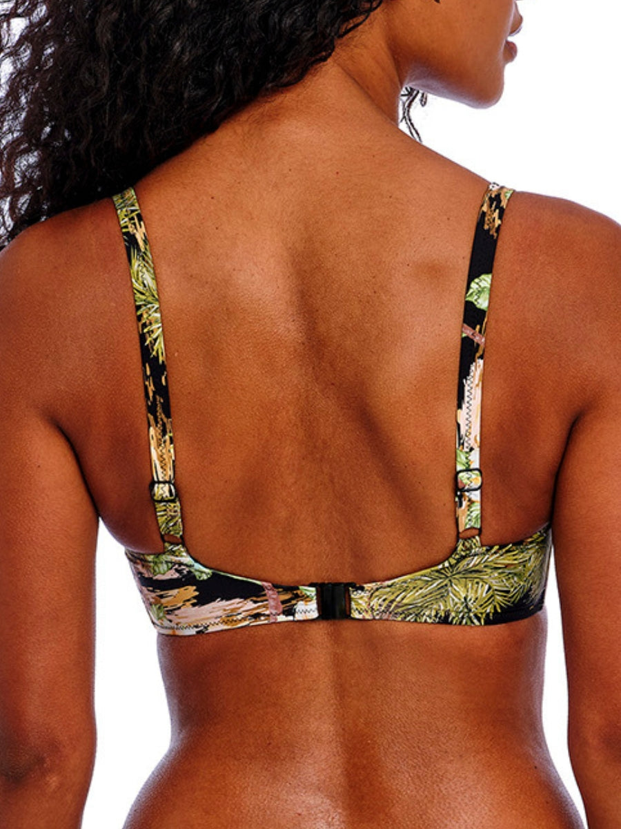 Bahama Shores Plunge Bikini Top - Black