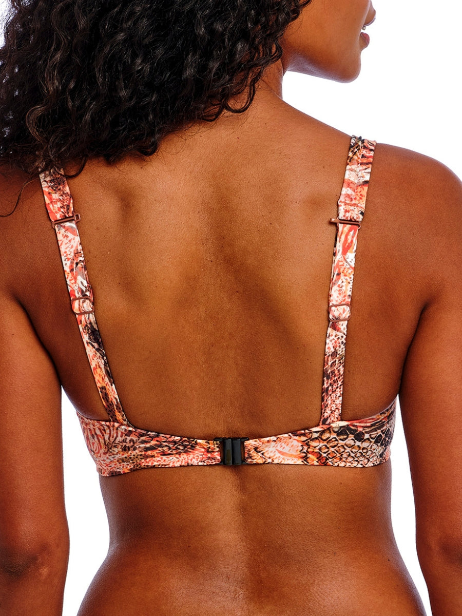 Desert Cat High Apex Bikini Top - Sunset