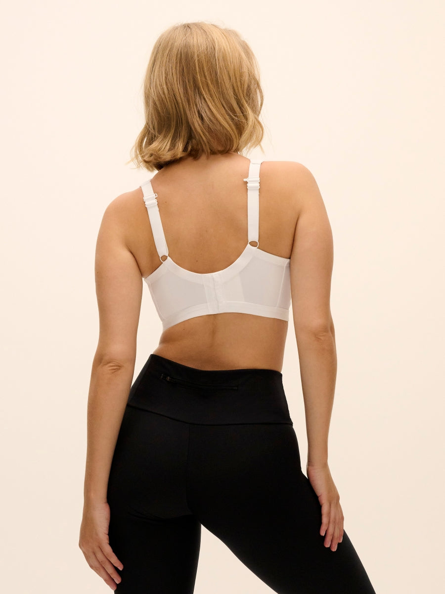 Dynamic Non-Wired Sports Bra - White