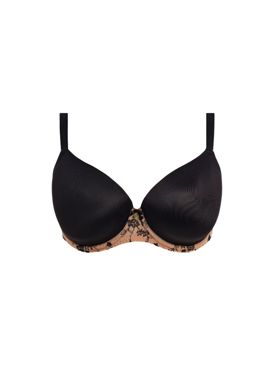 Entwined Moulded Demi T-Shirt Bra - Tattoo