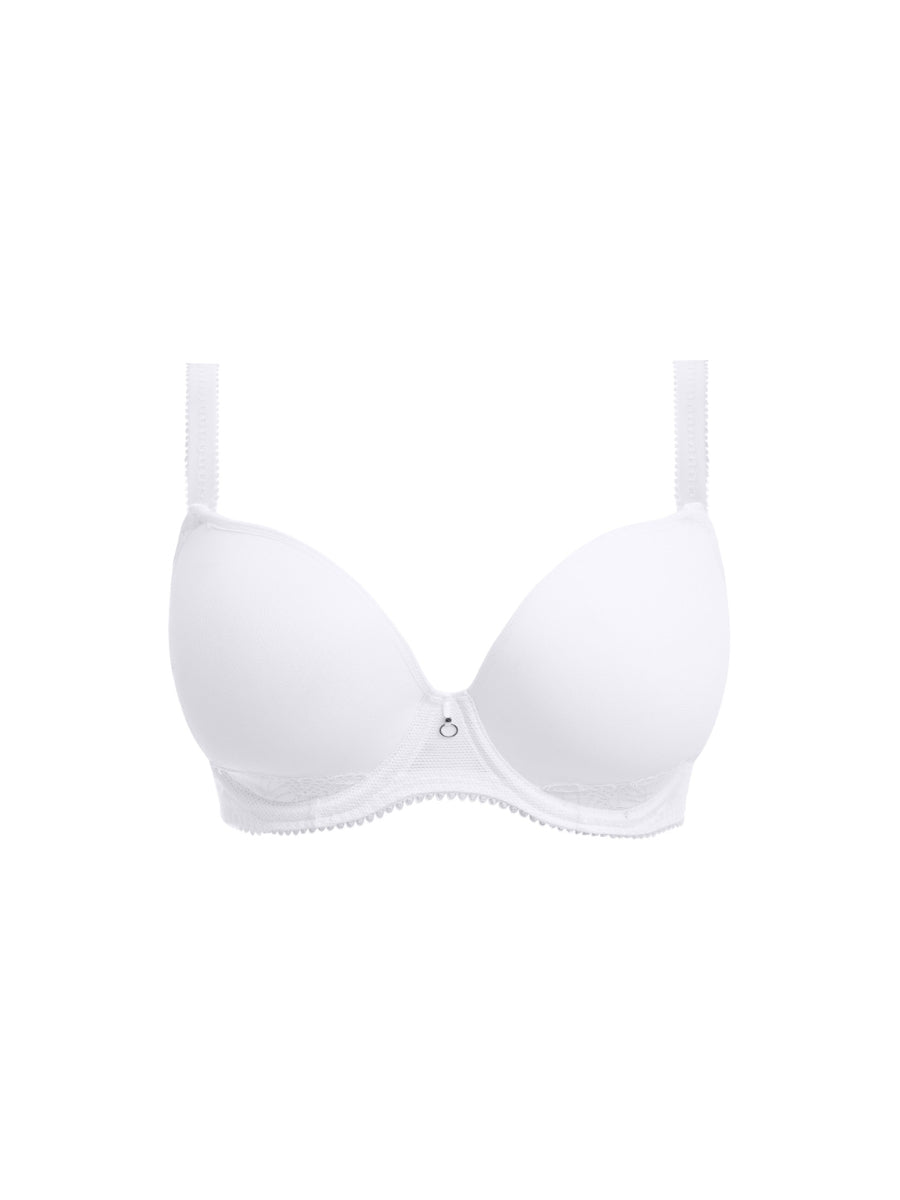 Fascinate Moulded Plunge T-Shirt Bra - White
