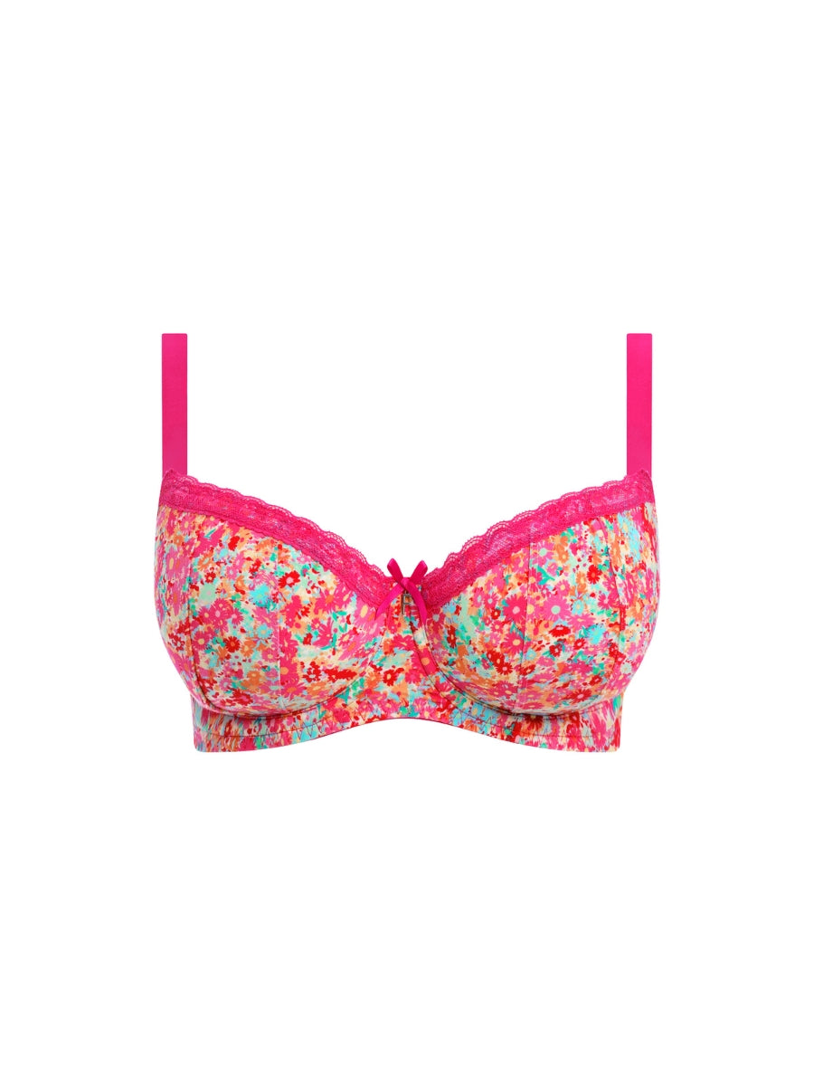 Freya Flirt Padded Half Cup Bra - Hot Pink