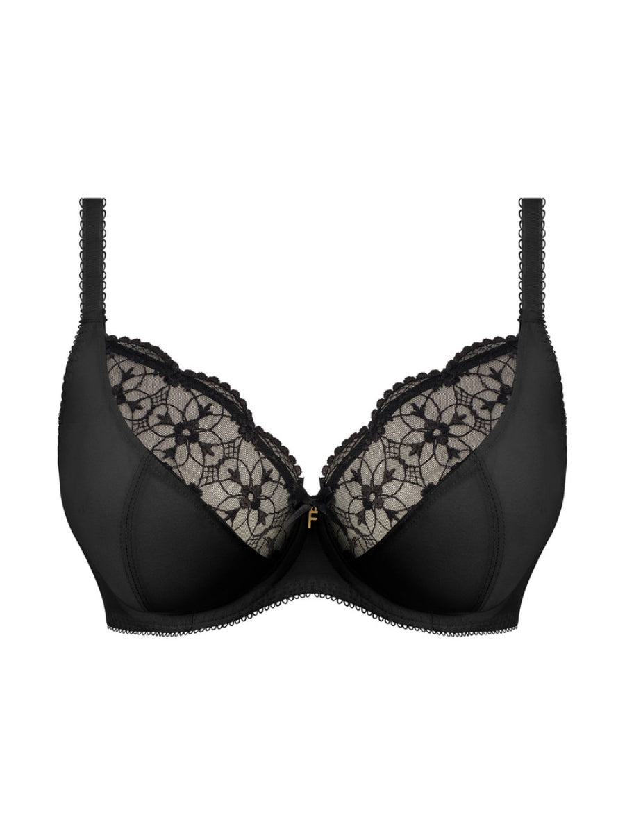 Hallie Plunge Bra - Black