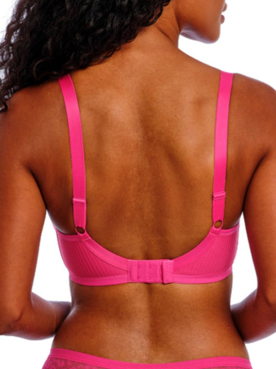 Idol Moulded Balcony Bra - Hot Pink