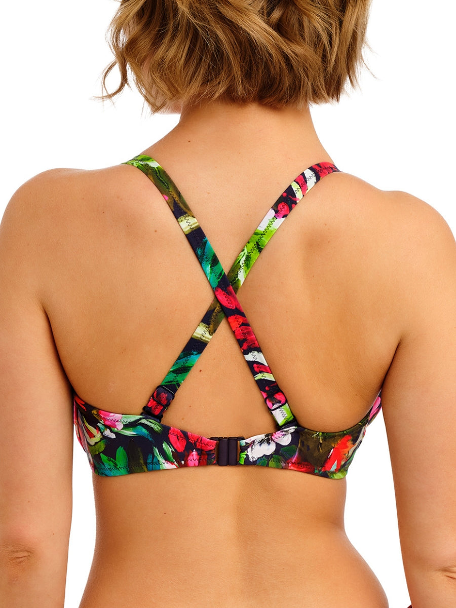 Kailua Shores Low Plunge Bikini Top - Midnight