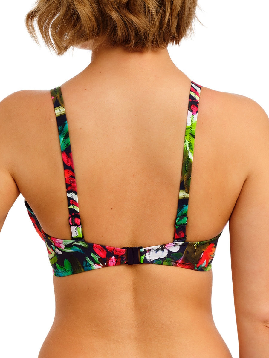 Kailua Shores Low Plunge Bikini Top - Midnight