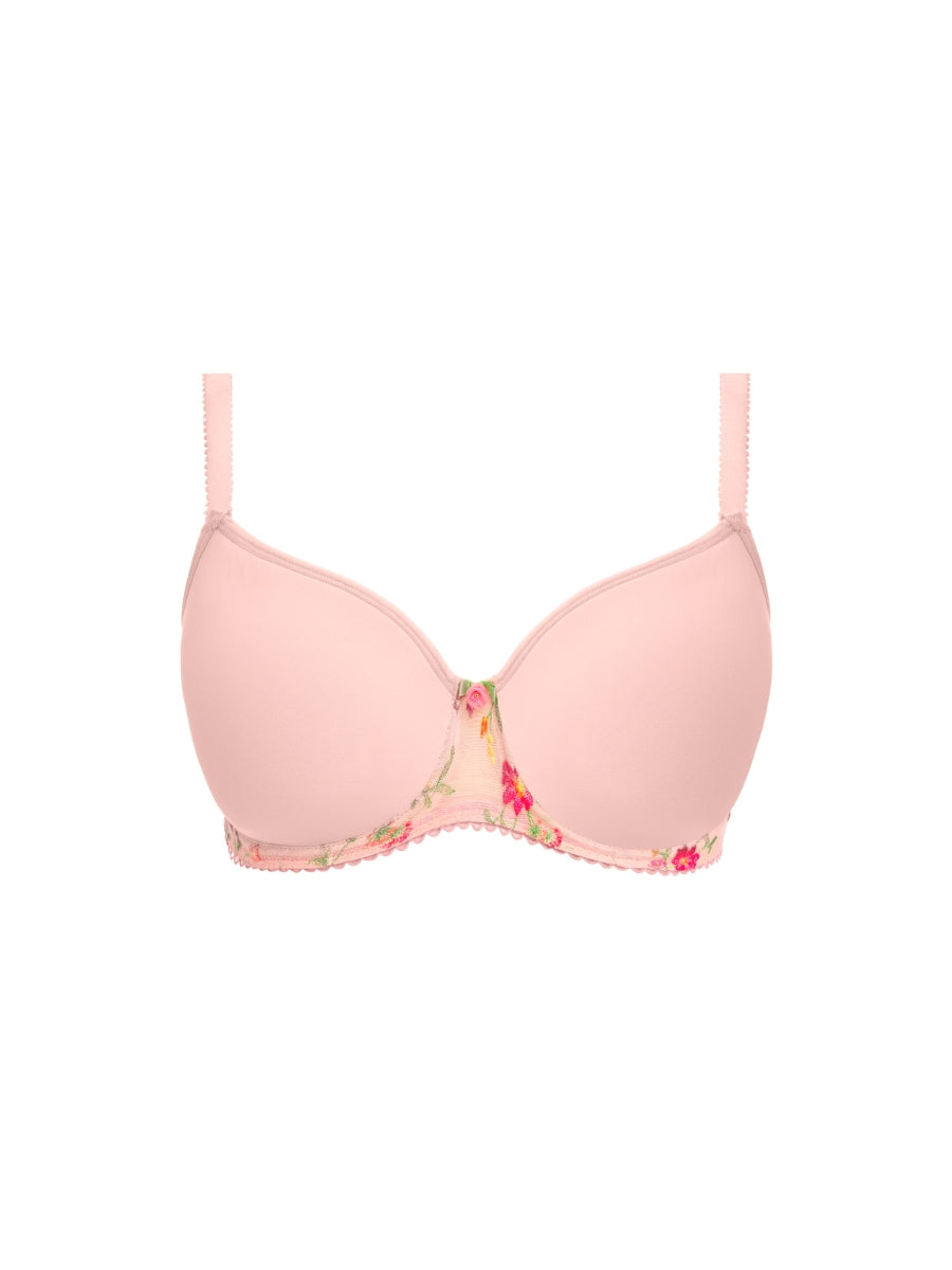 Love Crush Moulded Plunge T-Shirt Bra - Pink Champagne