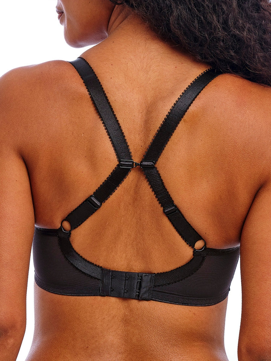 Love-Haze Moulded Plunge T-Shirt Bra - Black