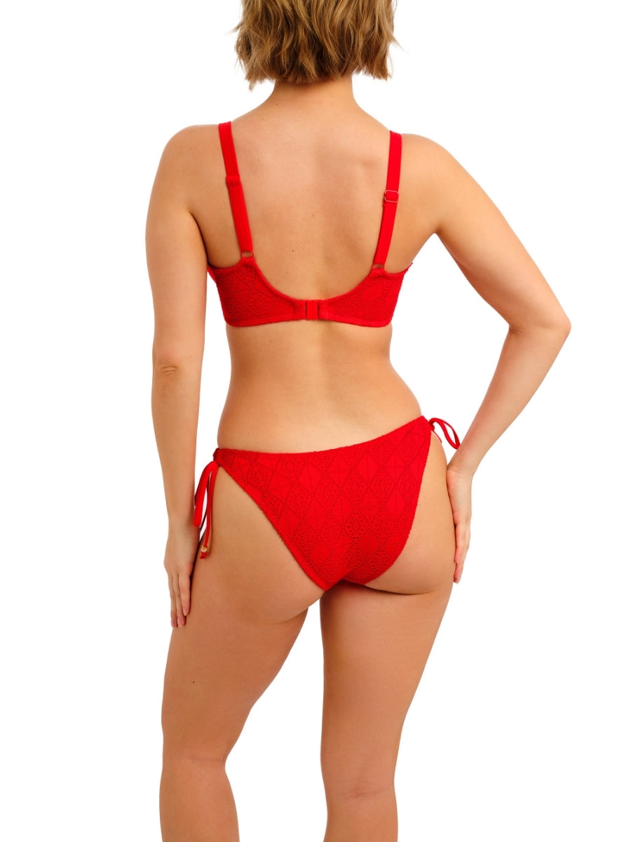 Nomad Nights Sweetheart Bikini Top - Lava