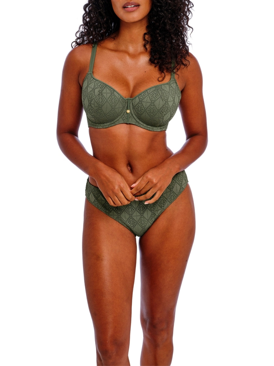 Nomad Nights Sweetheart Bikini Top - Sage