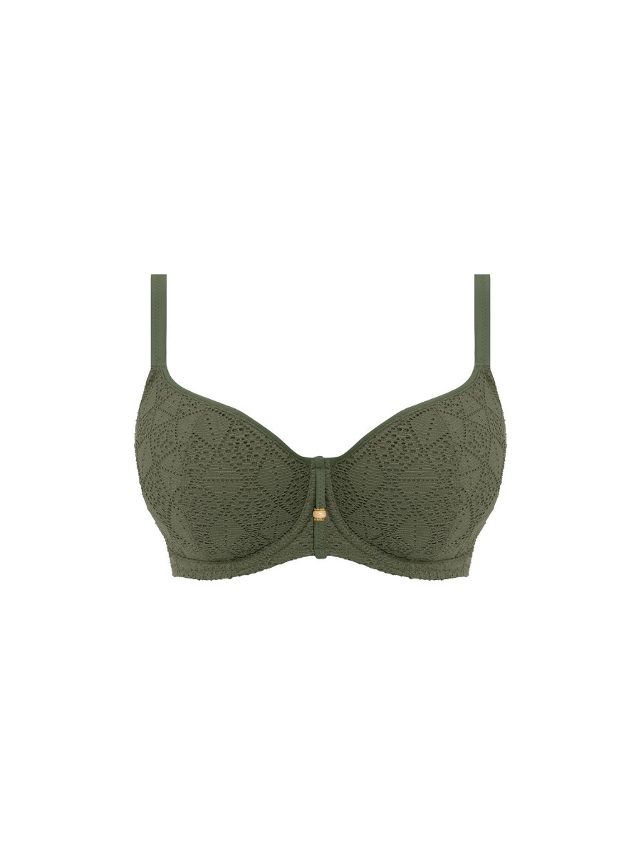 Nomad Nights Sweetheart Bikini Top - Sage