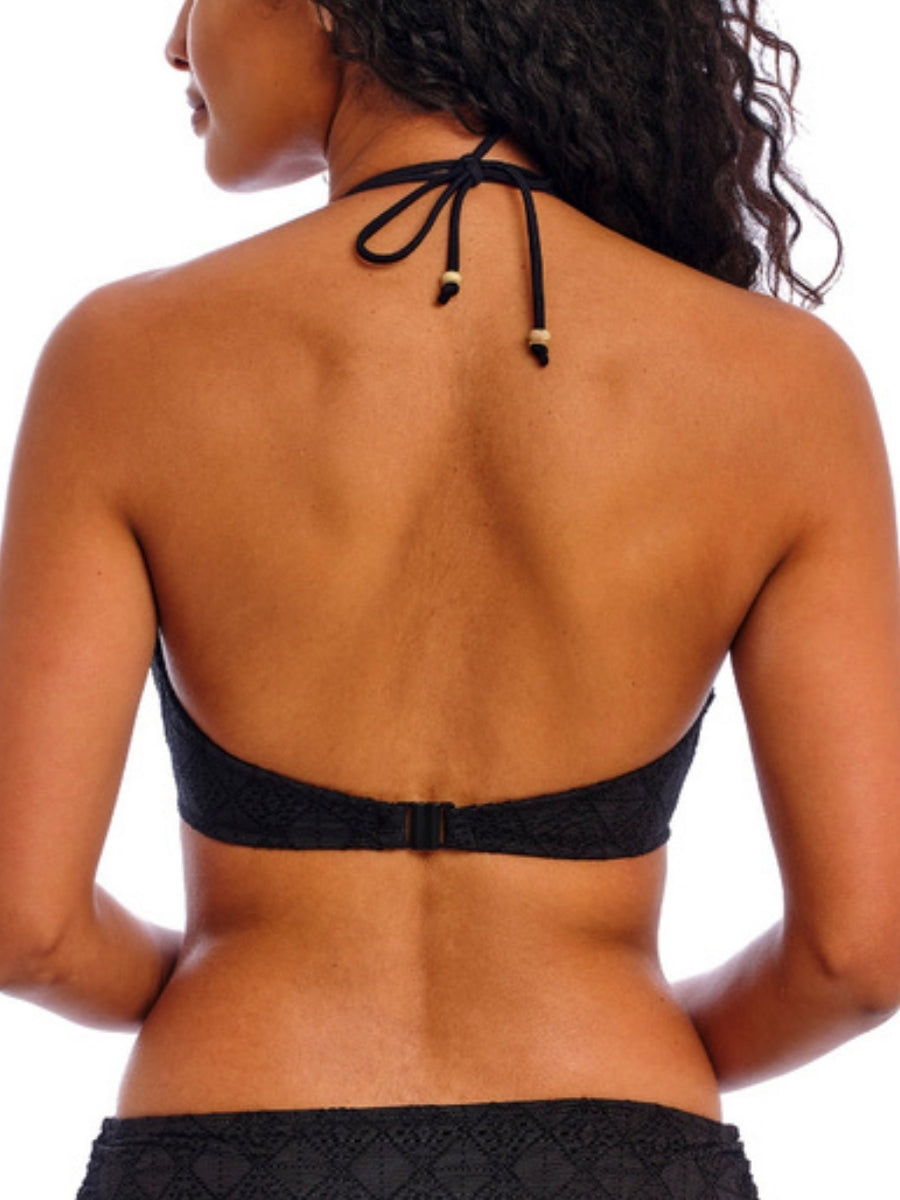 Nomad Nights Halterneck Bikini Top - Black