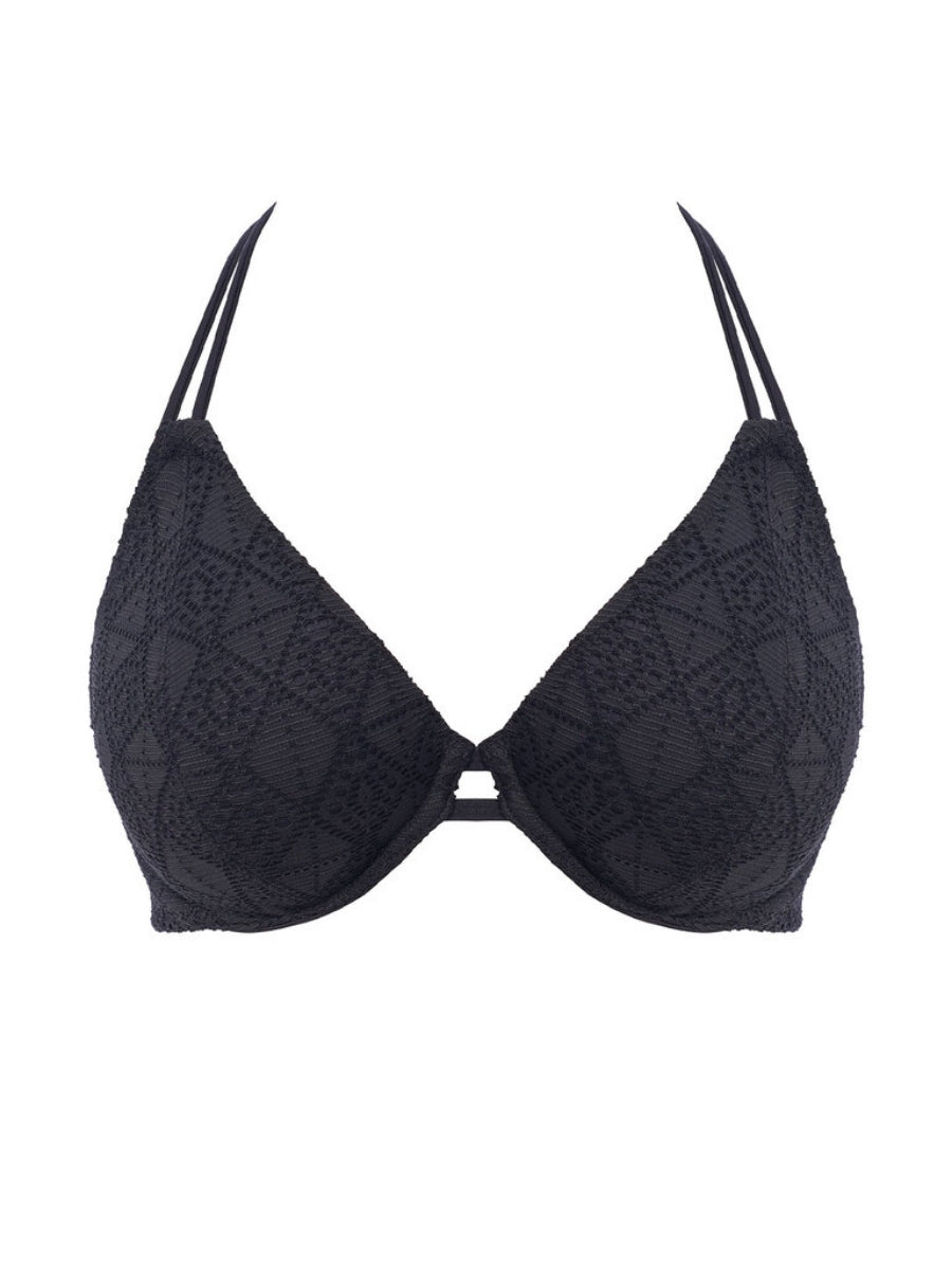 Nomad Nights Halterneck Bikini Top - Black