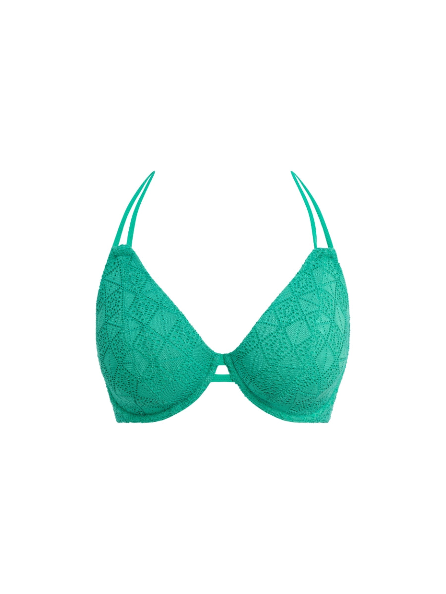 Nomad Nights Halterneck Bikini Top - Marine