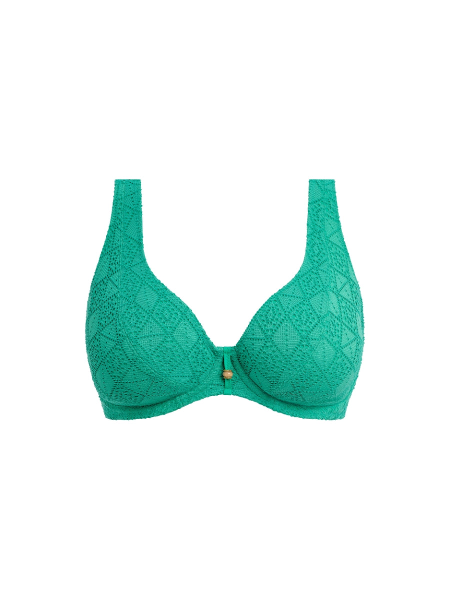 Nomad Nights High Apex Bikini Top - Marine