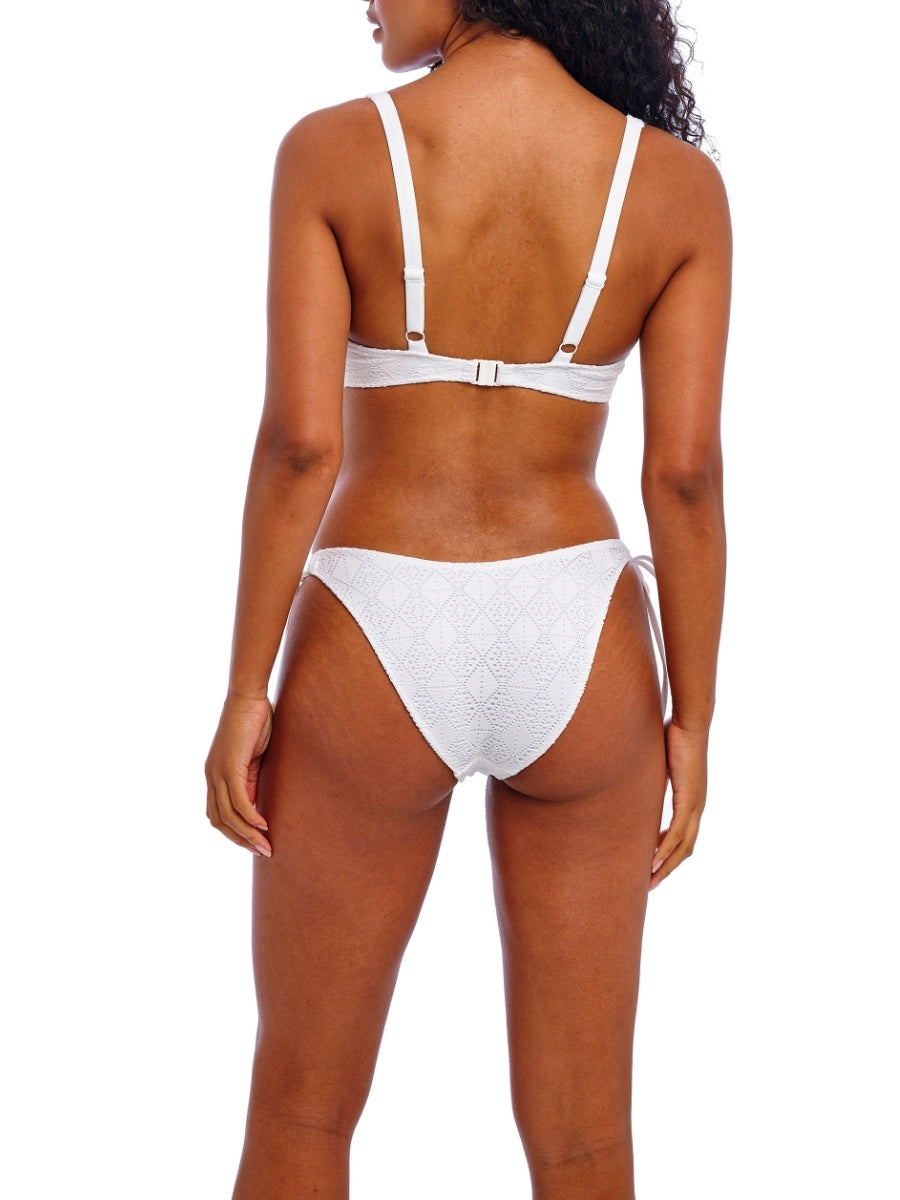 Nomad Nights High Apex Bikini Top - White