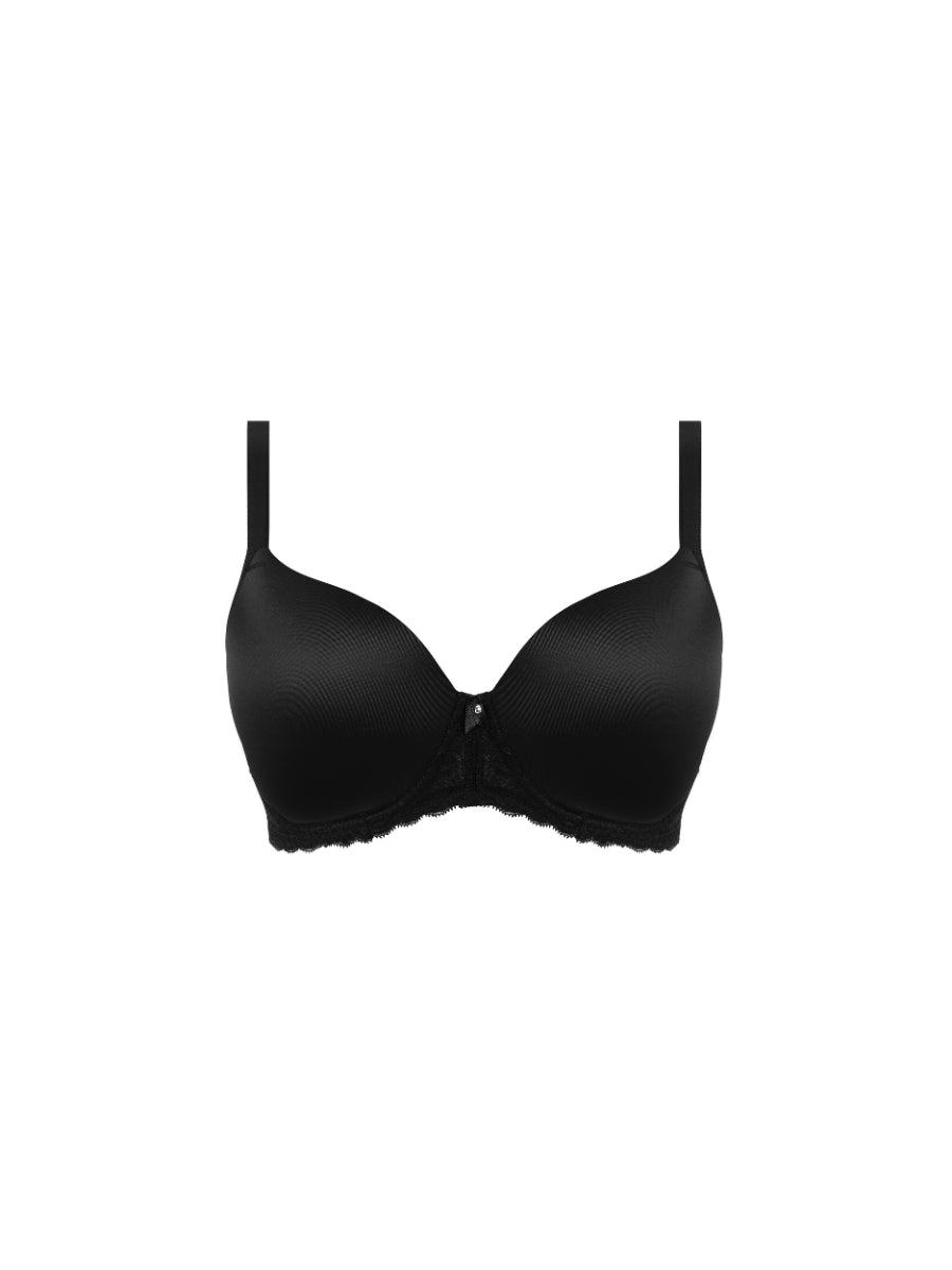 Offbeat Moulded Demi T-Shirt Bra - Black