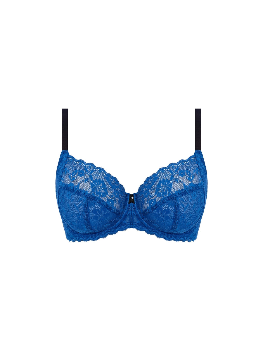 Offbeat Side Support Bra - Dazzling Blue
