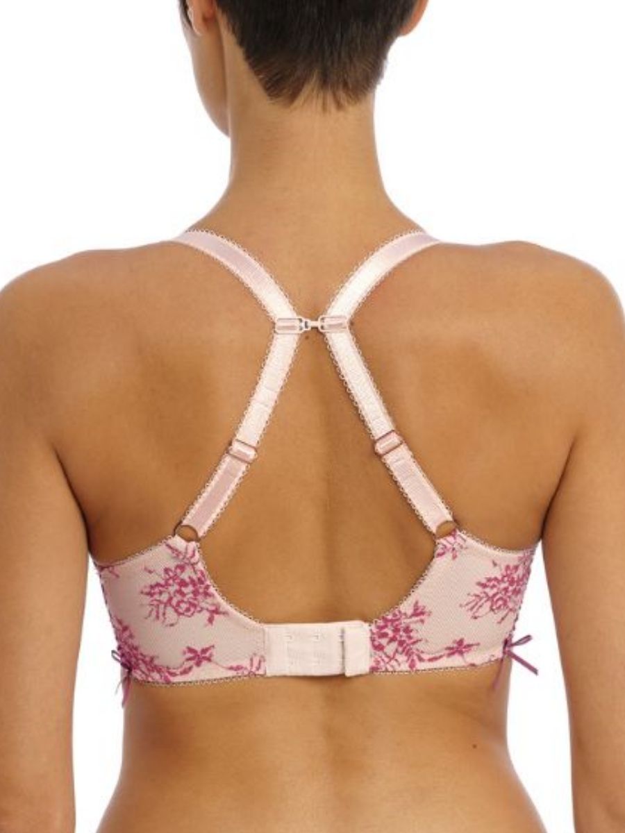 Offbeat Decadence Side Support Bra - Vintage Rose