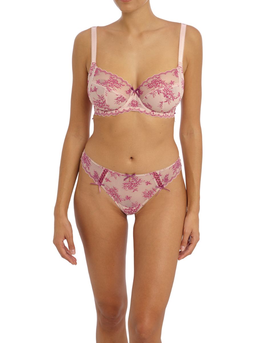 Offbeat Decadence Side Support Bra - Vintage Rose