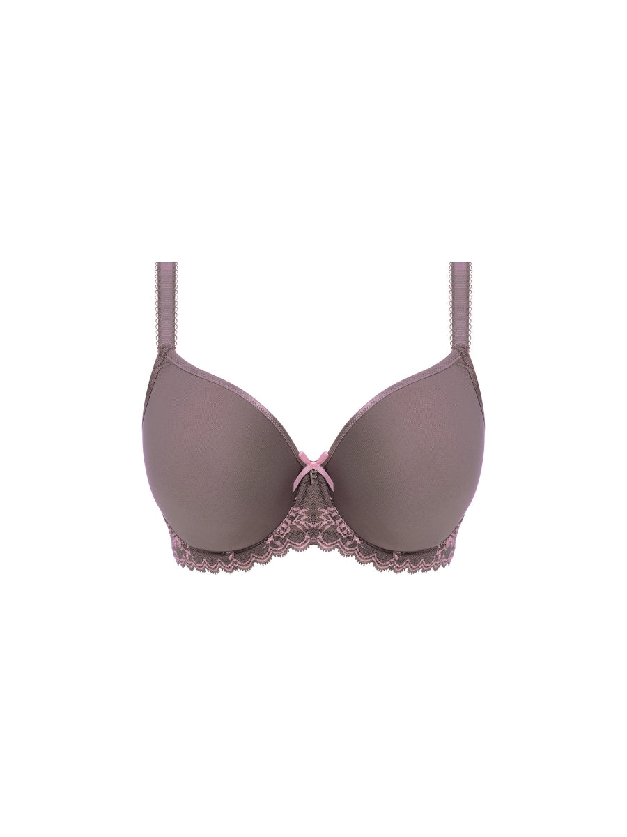 Offbeat Decadence Spacer Bra - Grey/Pink