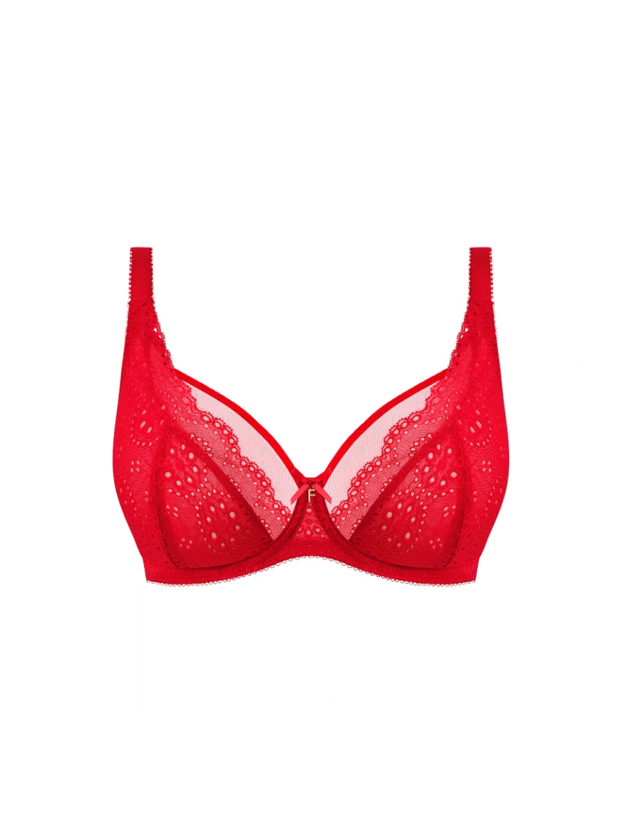 Posie High Apex Plunge Bra - Salsa