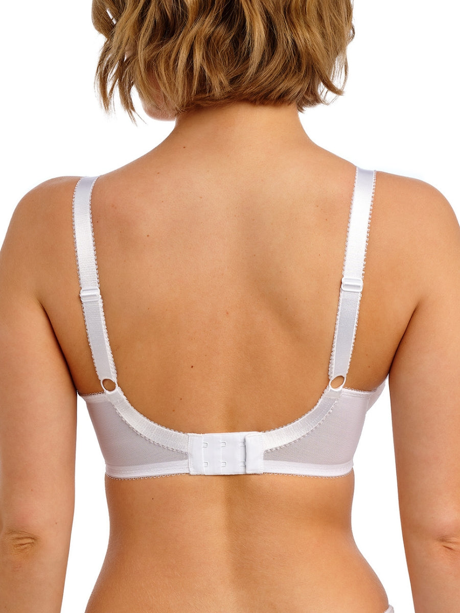 Posie High Apex Plunge Bra - White