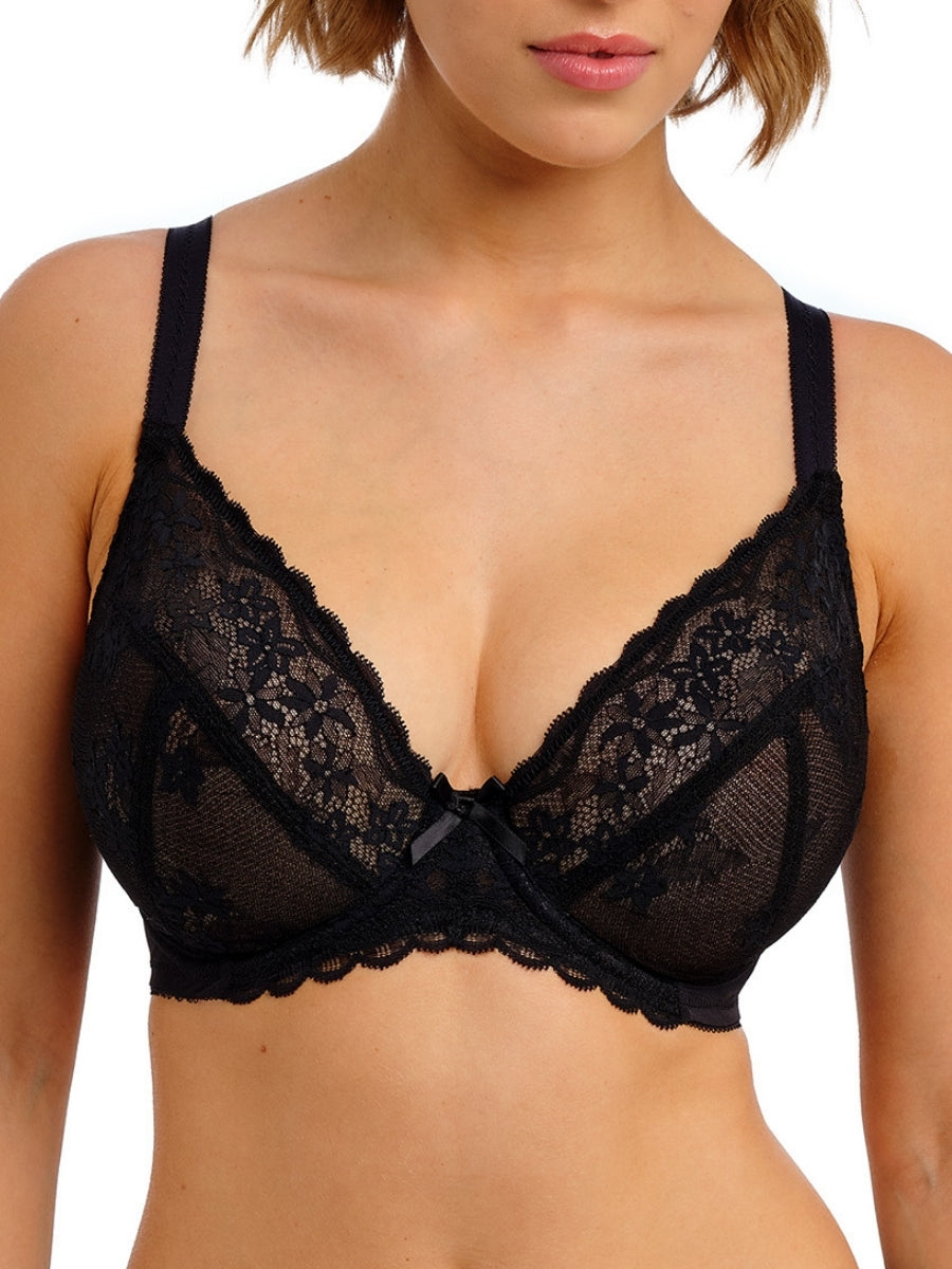 Quinn Plunge Bra - Black