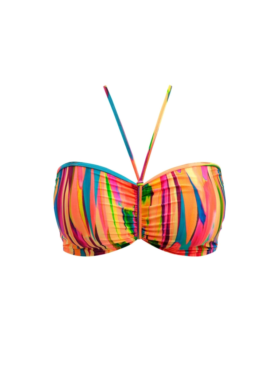 San Antonio Bandeau Bikini Top - Fiesta