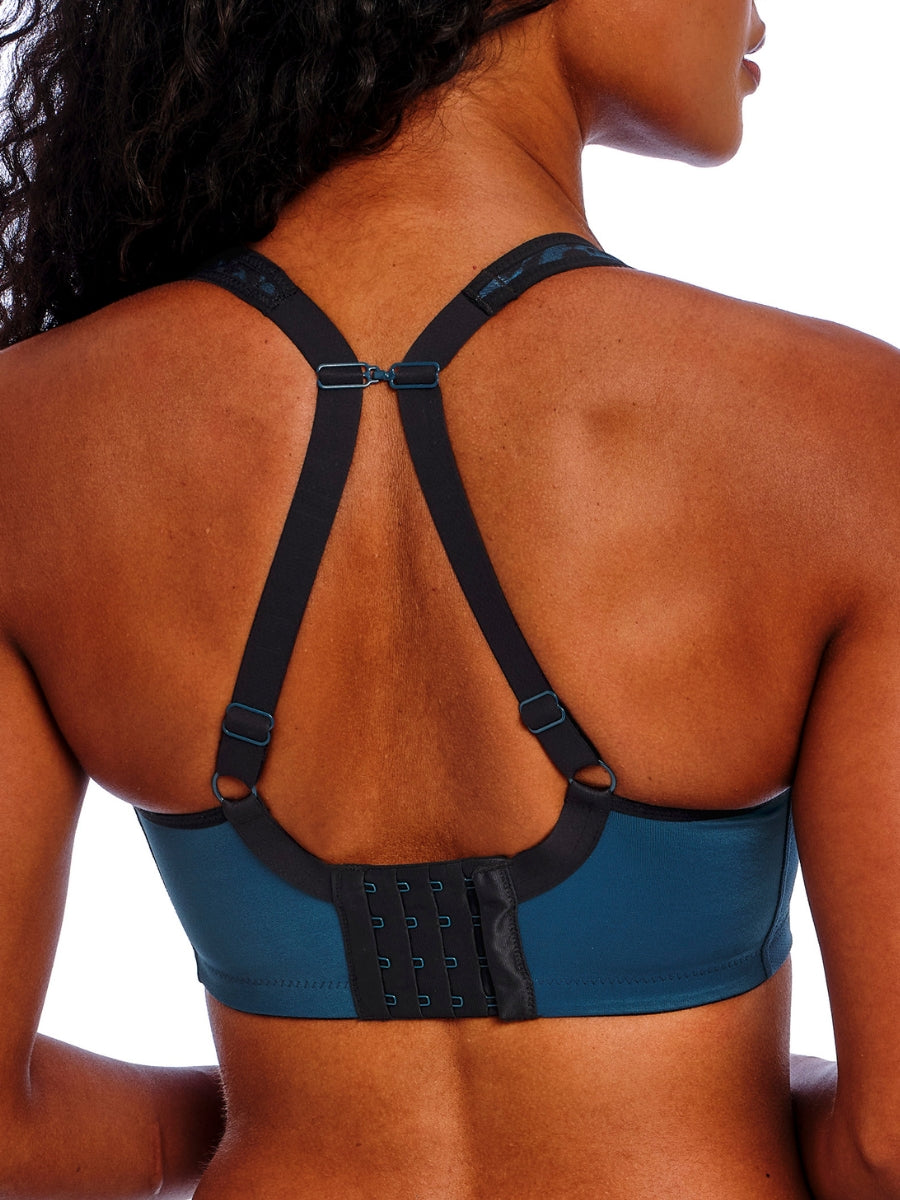 Sonic Moulded Spacer Sports Bra - Midnight Leopard