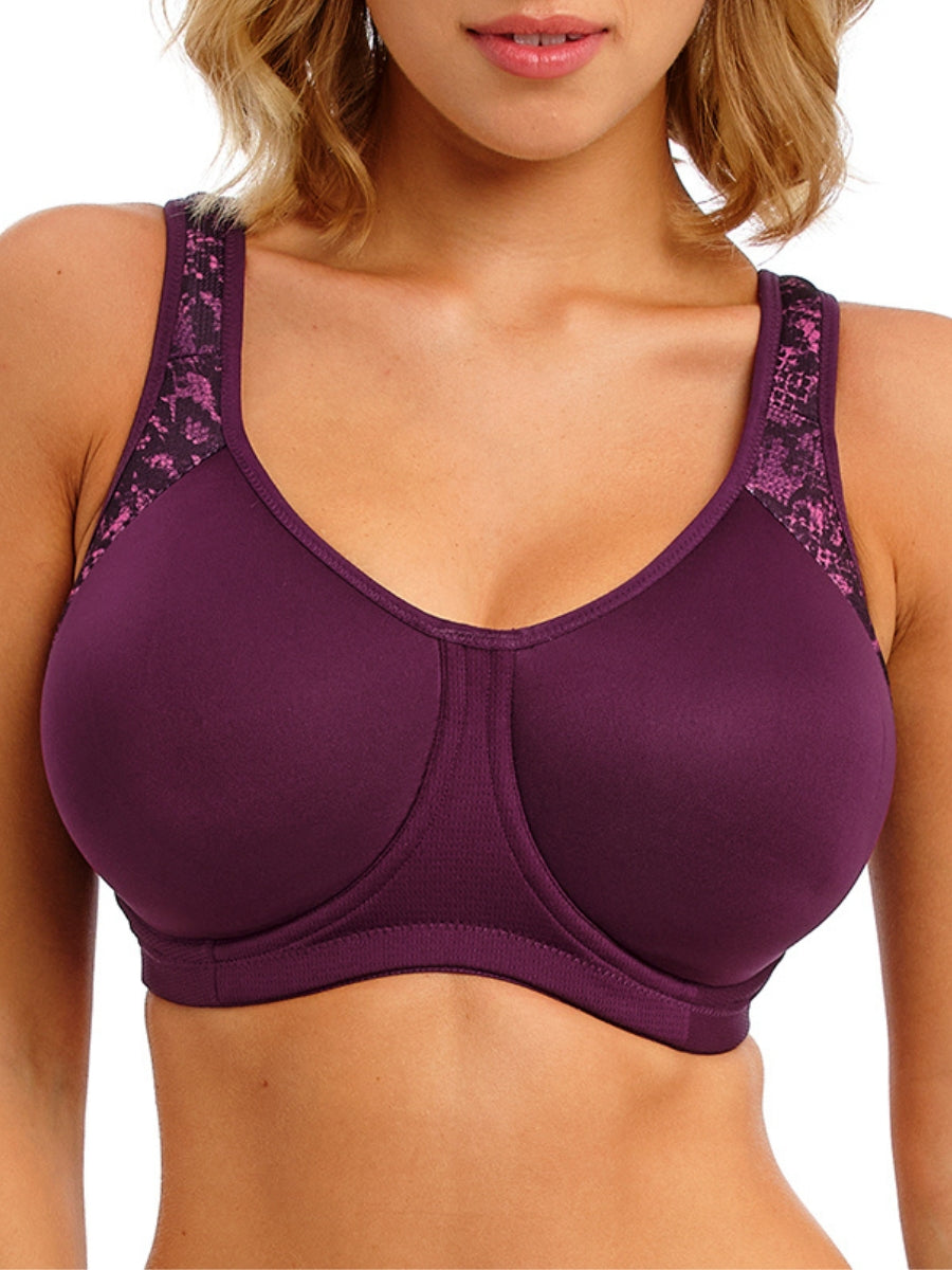 Sonic Moulded Spacer Sports Bra - Viper