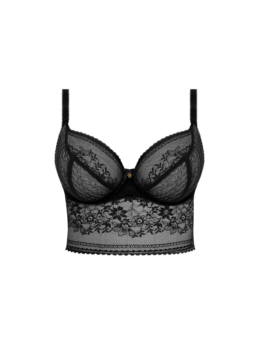 Sydnie Longline Plunge Bra - Black
