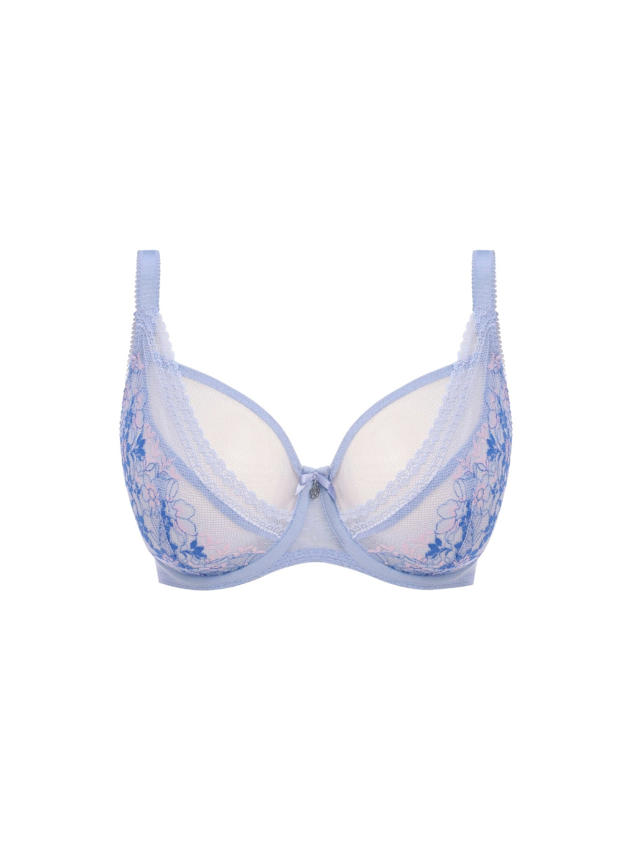 Sydnie High Apex Plunge Bra - Chambray