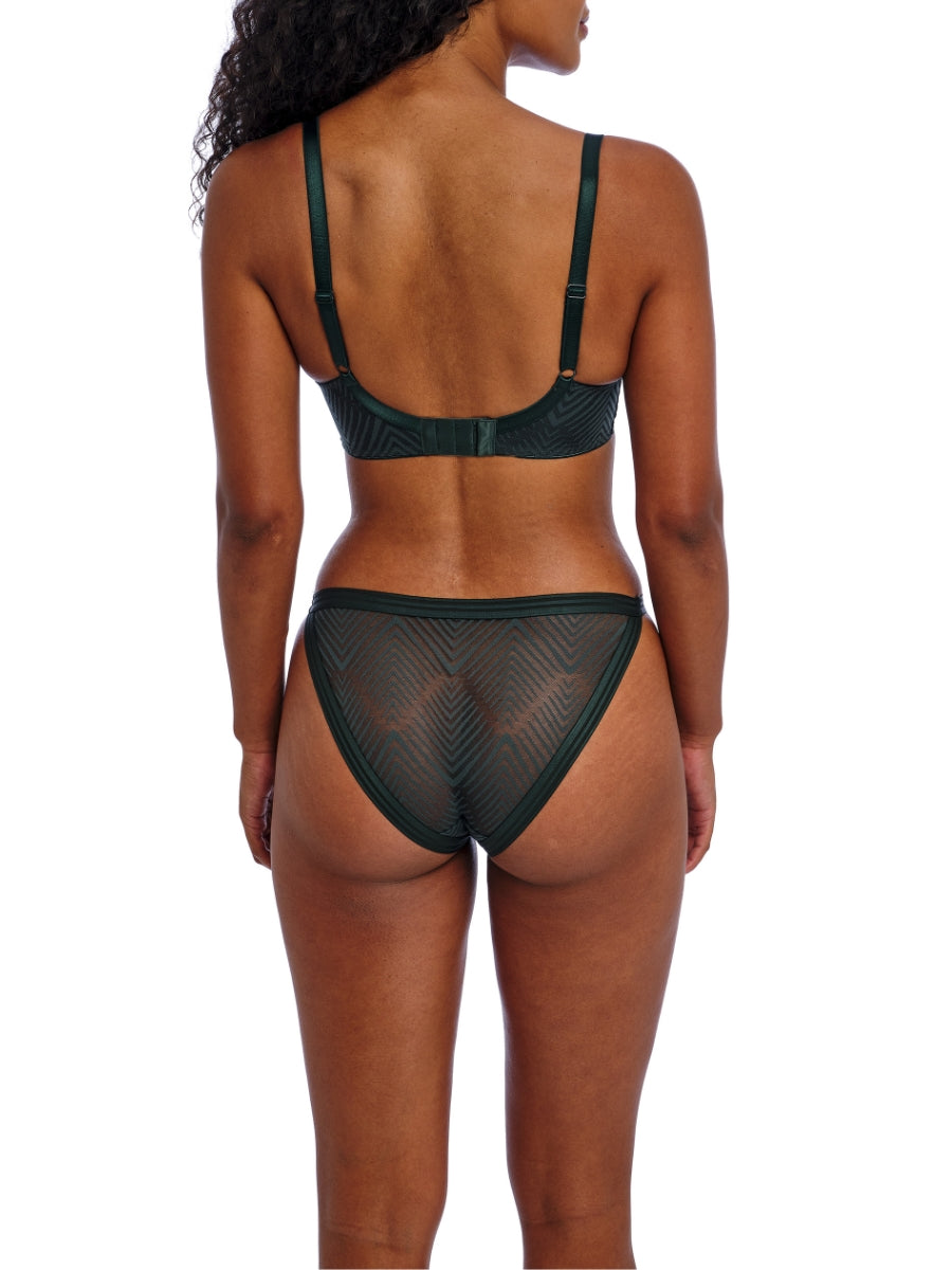Tailored High Apex Plunge Bra - Deep Emerald