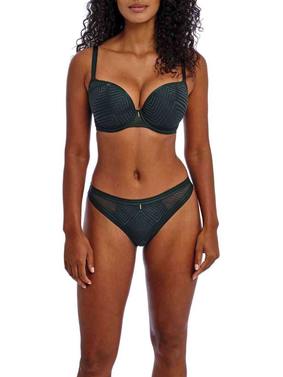 Tailored Plunge T-Shirt Bra - Deep Emerald