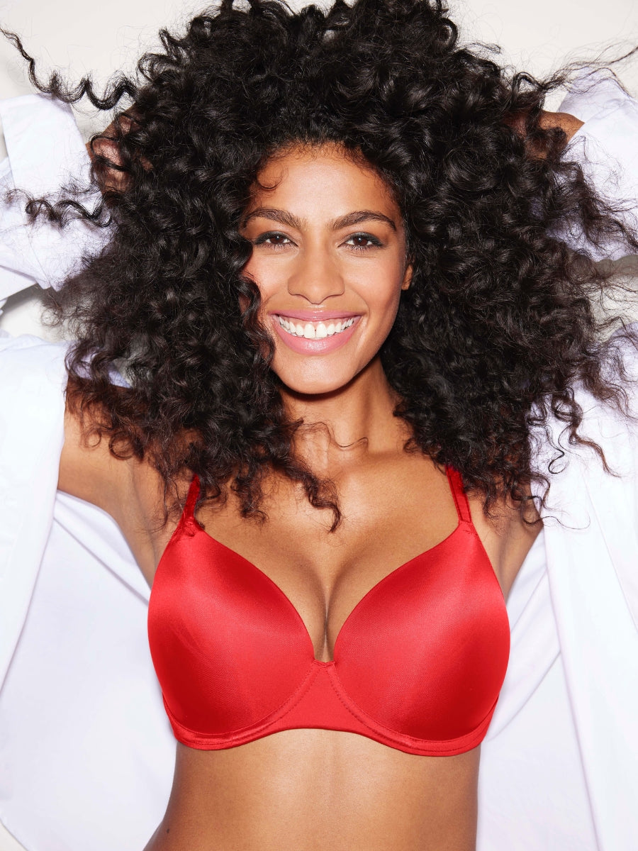 Undetected Sweetheart T-Shirt Bra - Chilli Red