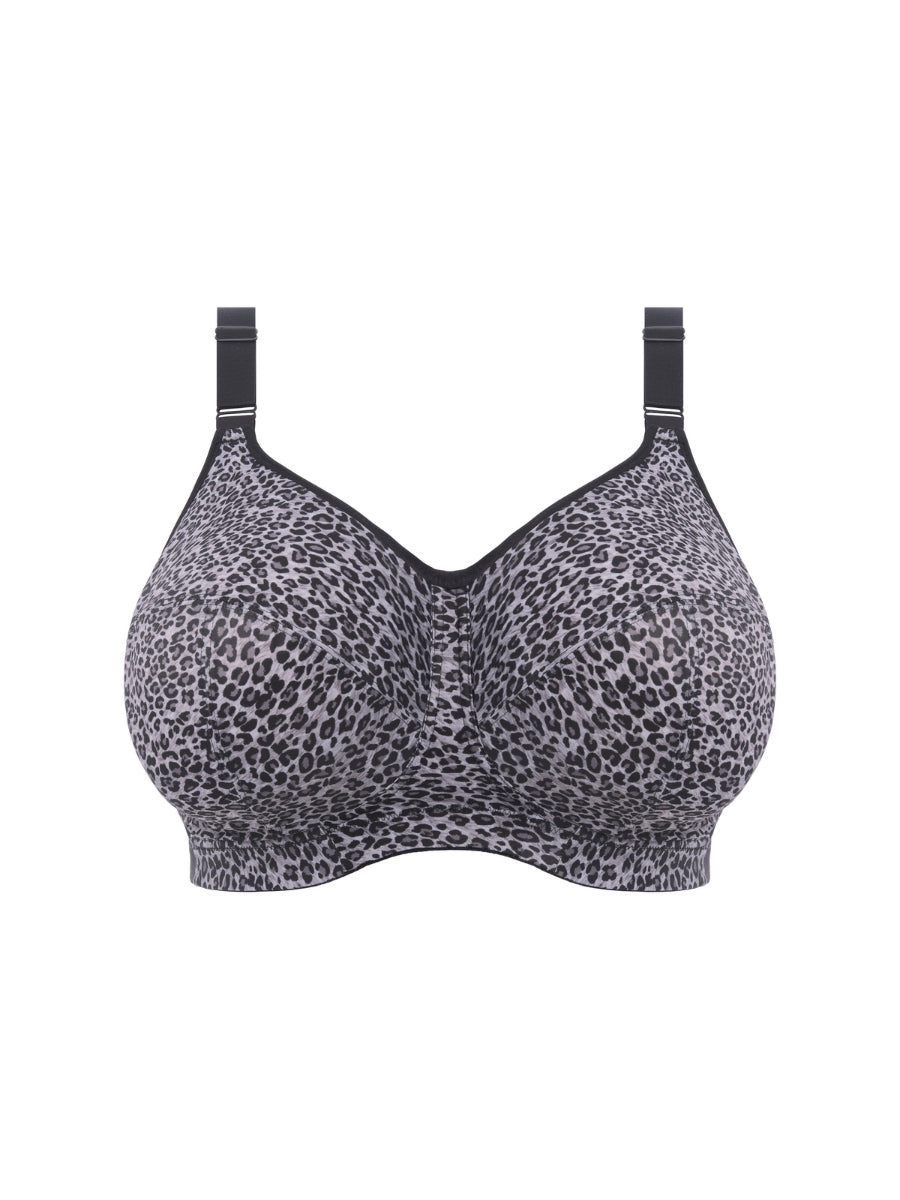 Celeste Non Wired Full Cup Bra - Gray Leopard