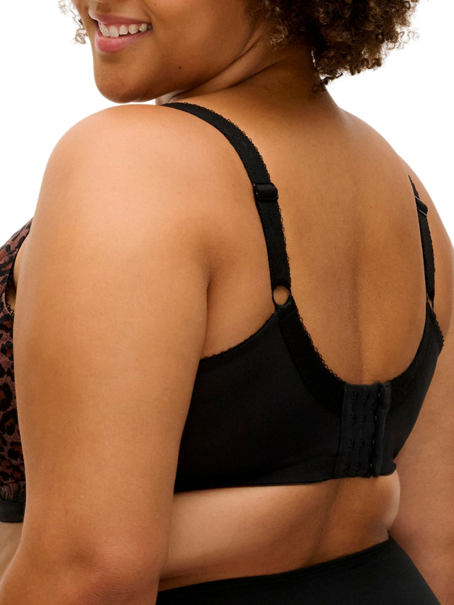 Kayla Full Coverage Full Cup Bra - Dark Leopard
