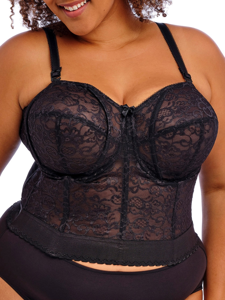 Lace Bridal Bustier - Black