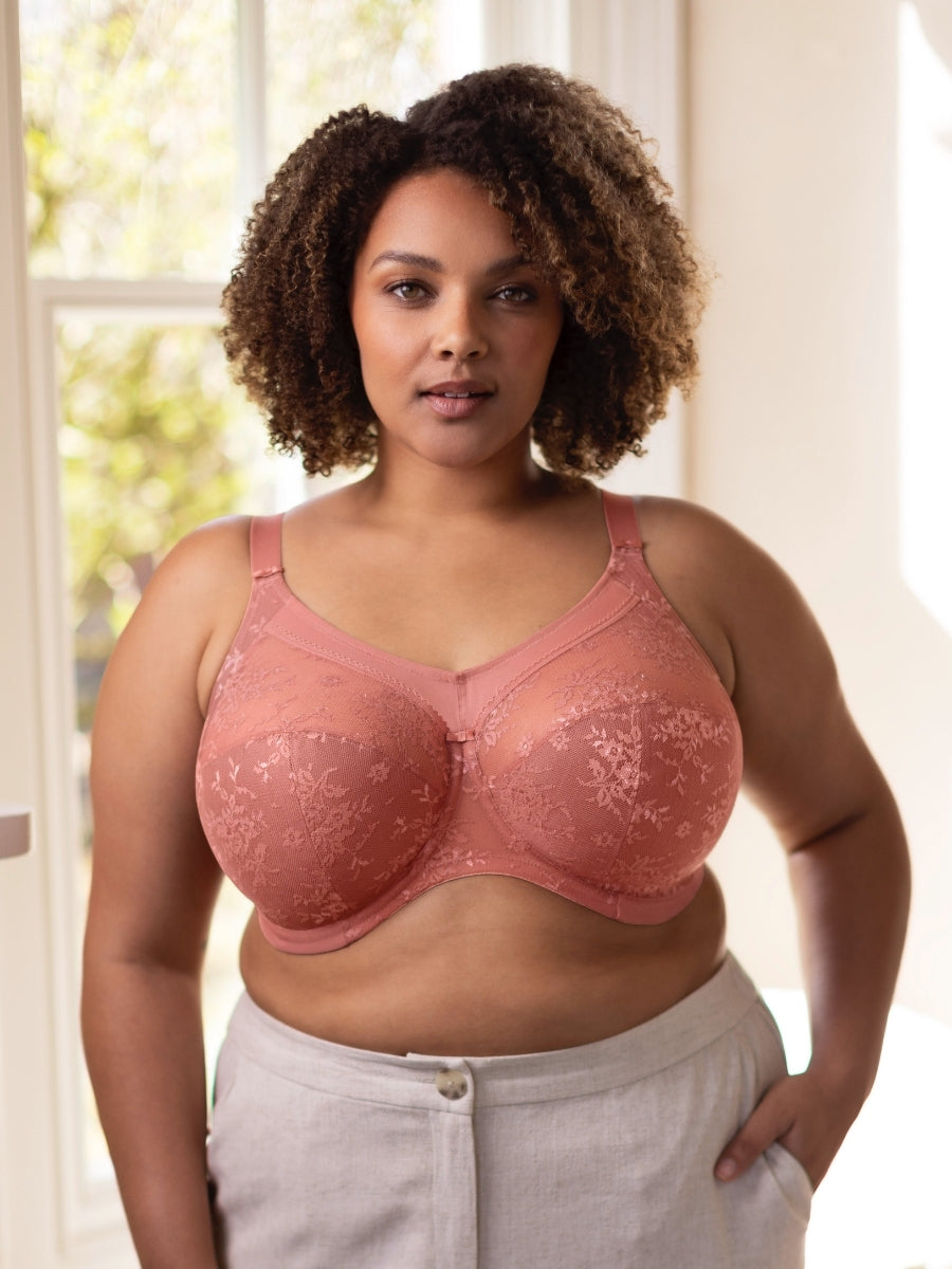 Verity Full Coverage Full Cup Bra - Rosewood