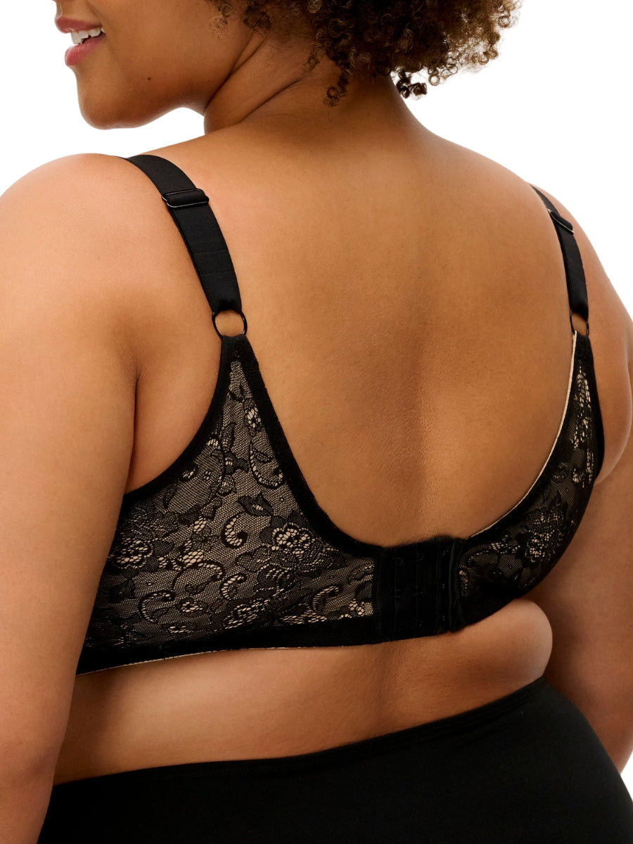 Yvette Moulded Full Cup Bra - Black