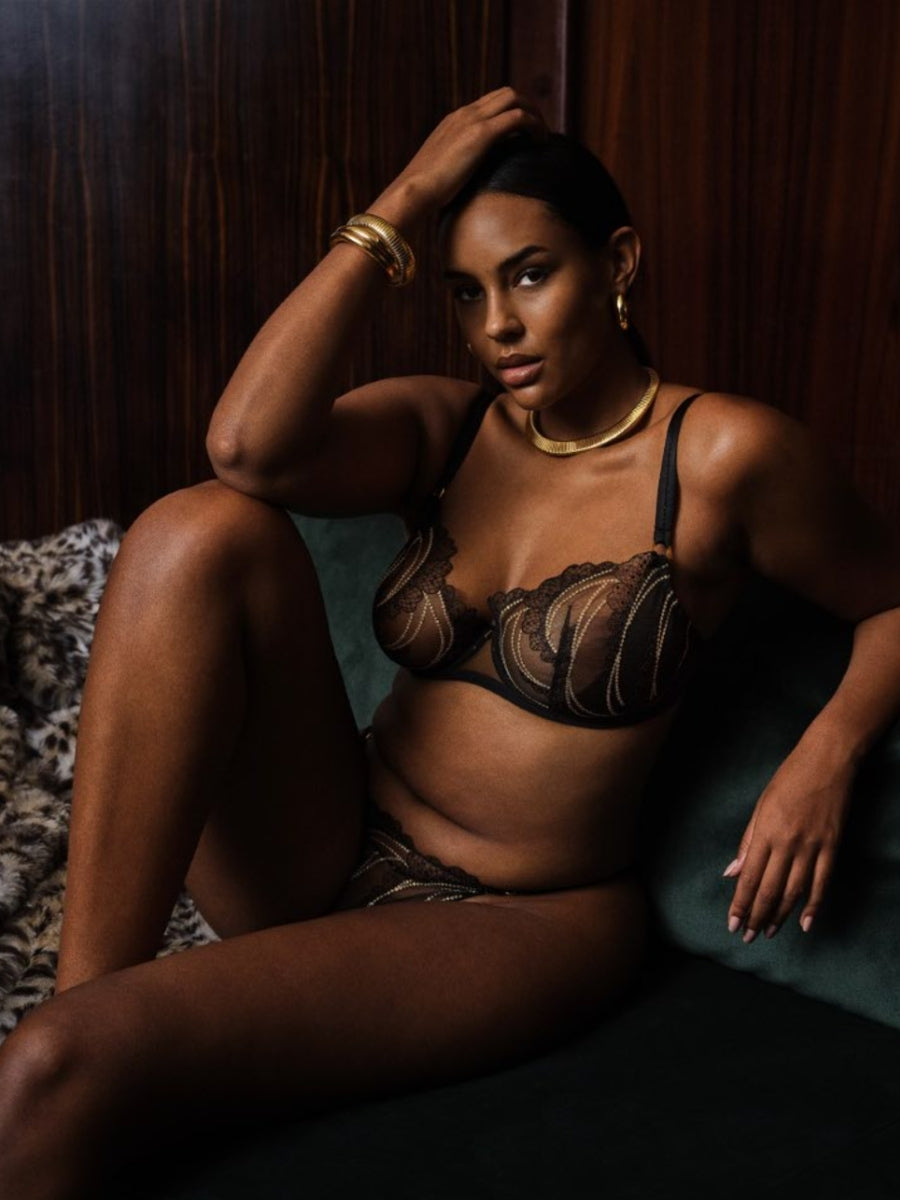 VIP Etoile Plunge Bra - Black